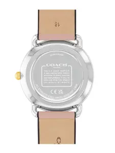 Coach Women Elliot Dial & Leather Straps Analogue Watch 14504199