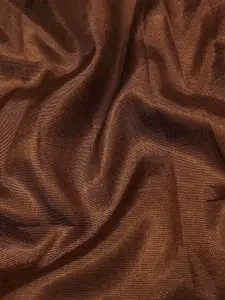 Ishin Coffee Brown & Gold-Toned Ethnic Motifs Woven Design Unstitched Dress Material