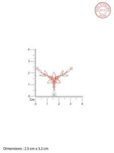 GIVA 925 Sterling Silver Rose Gold-Plated Necklace