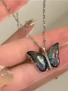 MEENAZ Silver-Plated Pendant With Chain