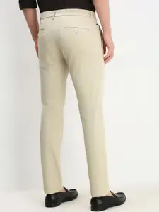 Allen Solly Men Solid Mid-Rise Regular Fit Trousers