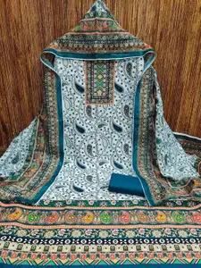 Ishin Floral Printed Unstitched Dress Material