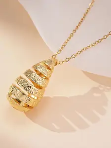 MEENAZ Gold-Plated Pendant With Chain