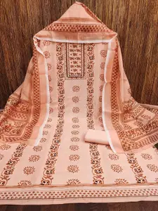 Ishin Floral Printed Unstitched Dress Material