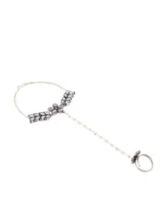 TEEJH Soniya Stacked Pack Of 2 Alloy Bangle-Style Bracelet Set