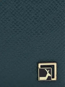 Da Milano Men Textured Leather Three Fold Wallet