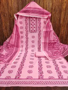 Ishin Floral Printed Unstitched Dress Material