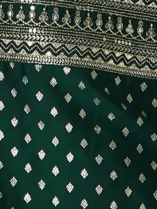 Melange by Lifestyle Geometric Woven Design Sequinned Straight Kurta