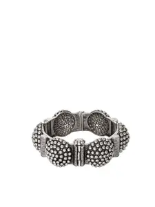 TEEJH Set Of 3 Niraya Stacked Oxidised Cuff Bracelets