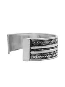 TEEJH Set Of 5 Oxidised Reyani Stacked Bracelets