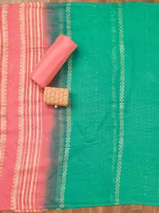 Koskii Ethnic Motifs WovenDesign Zari Unstitched Dress Material