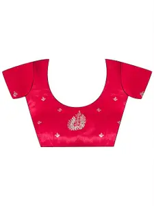 Kalista Ethnic Motifs Embroidered Pure Chiffon Saree