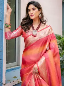 Anouk Woven Design Zari Tissue Banarasi Saree