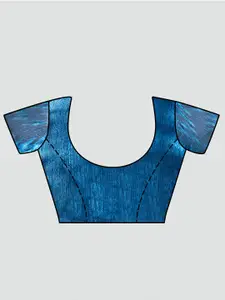 Sangria  Solid Embellished Party Wear Saree With Blouse Piece