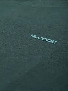 R.Code by The Roadster Life Co. Men Brand Logo Printed Cotton Pullover Sweatshirt