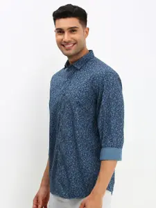 Allen Solly Men Spread Collar Floral Printed Cotton Slim Fit Casual Shirt