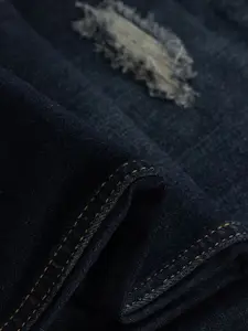 Snitch Men Narrow Skinny Fit Low Distress Heavy Fade Stretchable Jeans