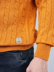 Cantabil Men Cable Knit Pullover