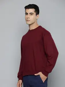 R.Code by The Roadster Life Co. Men Brand Logo Printed Cotton Pullover Sweatshirt