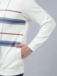 Cantabil Men Checked Round Neck Pullover Sweatshirt