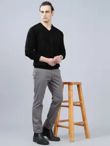 Cantabil Men Self Design Pullover