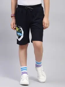 Monte Carlo Boys Printed Round Neck Short Sleeves T-shirt With Shorts