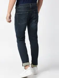 Pepe Jeans Men Blue Tapered Fit Low-Rise Light Fade Stretchable Jeans