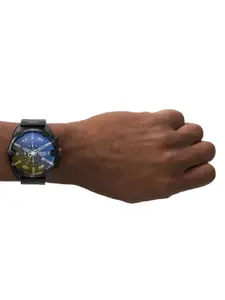 DIESEL Men Black Analogue Chronograph Watch DZ4609