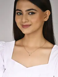 RACHIVA 925 Sterling Silver Linked Hearts Rose Gold Pendant with Link Chain