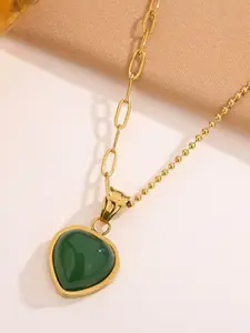 MYKI Gold-Plated Stainless Steel Pendants With Chains