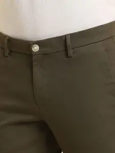 Allen Solly Men Cotton Slim Fit Formal Trousers