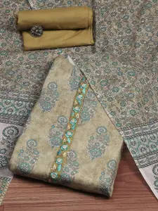 Biba Floral Printed Pure Cotton Unstitched Dress Material