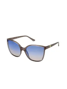GUESS Women Butterfly Sunglasses with UV Protected Lens