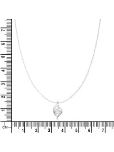 ANAYRA 925 Sterling Silver Artificial Stones Studded Contemporary Pendants with Chains