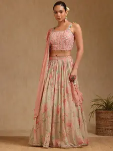 Soch Embroidered Sequinned Ready to Wear Lehenga & Blouse With Dupatta