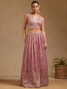 Soch Embroidered Sequinned Ready to Wear Lehenga & Blouse With Dupatta
