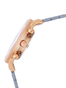 DressBerry Women Round Dial & Straps Analogue Watch HOBDB-2494-BL