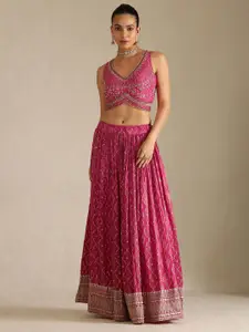 Soch Embroidered Zardozi Ready to Wear Lehenga & Blouse With Dupatta