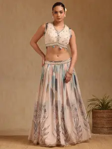 Soch Embellished Sequinned Ready to Wear Lehenga & Blouse With Dupatta