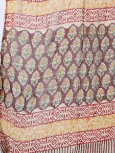 Meena Bazaar Floral Printed Unstitched Dress Material