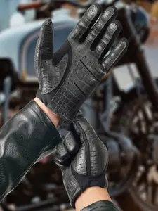 IN.HIDE Men Leather Riding Gloves