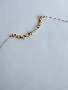 The Jewellery Tale Brass Gold-Plated Necklace