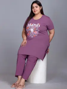 IN Love Women Printed Night suit