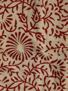 Meena Bazaar Floral Printed Unstitched Dress Material