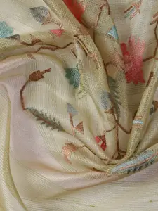 Meena Bazaar Floral Woven Design Unstitched Dress Material