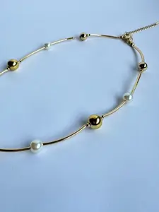 The Jewellery Tale Brass Gold-Plated Necklace