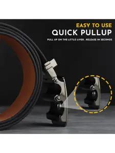 LOOPA Men Slim Textured Leather Formal Belt