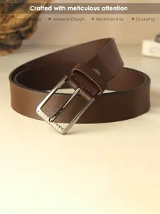 LOOPA Men Textured Leather Formal Belt