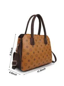 FOMMIL Structured Satchel With Cut Work