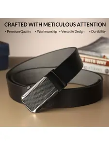 LOOPA Men Textured Leather Formal Belt